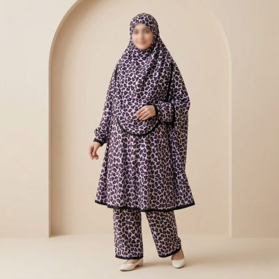 Elegant Palazzo long Khimar Set